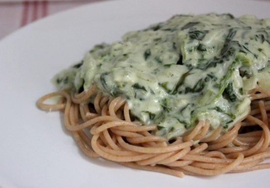Line kocht: Vollkornpasta mit Gorgonzola-Spinat-Soße - Was is hier ...