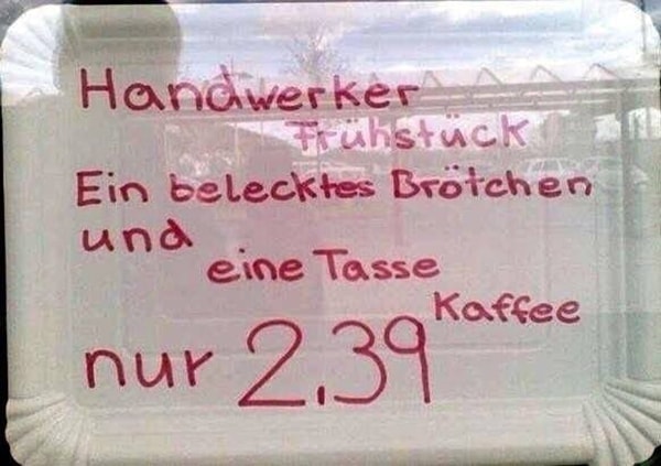 Ein Richtiges Handwerkerfruhstuck Was Is Hier Eigentlich Los