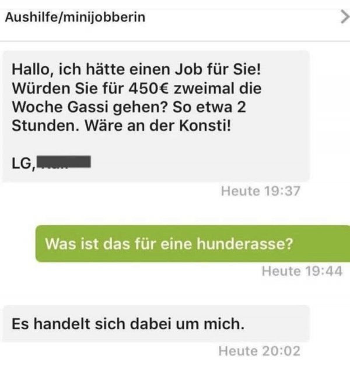 eBay Kleinanzeigen - Wo man auch mal schnell einen leichten Job findet - Was is hier eigentlich los