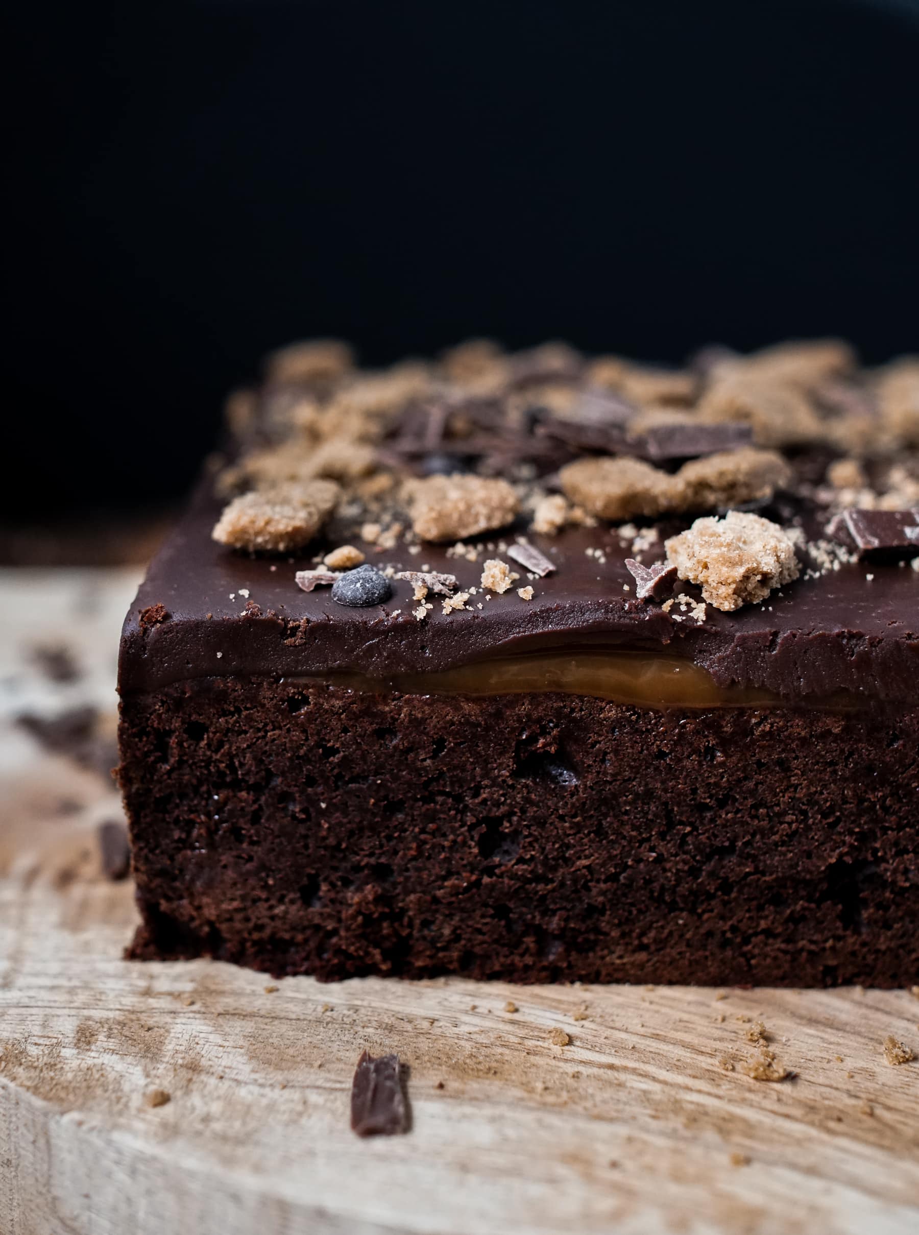 Brownies deluxe mit Karamell und Schokoladen-Ganache | Was is hier ...