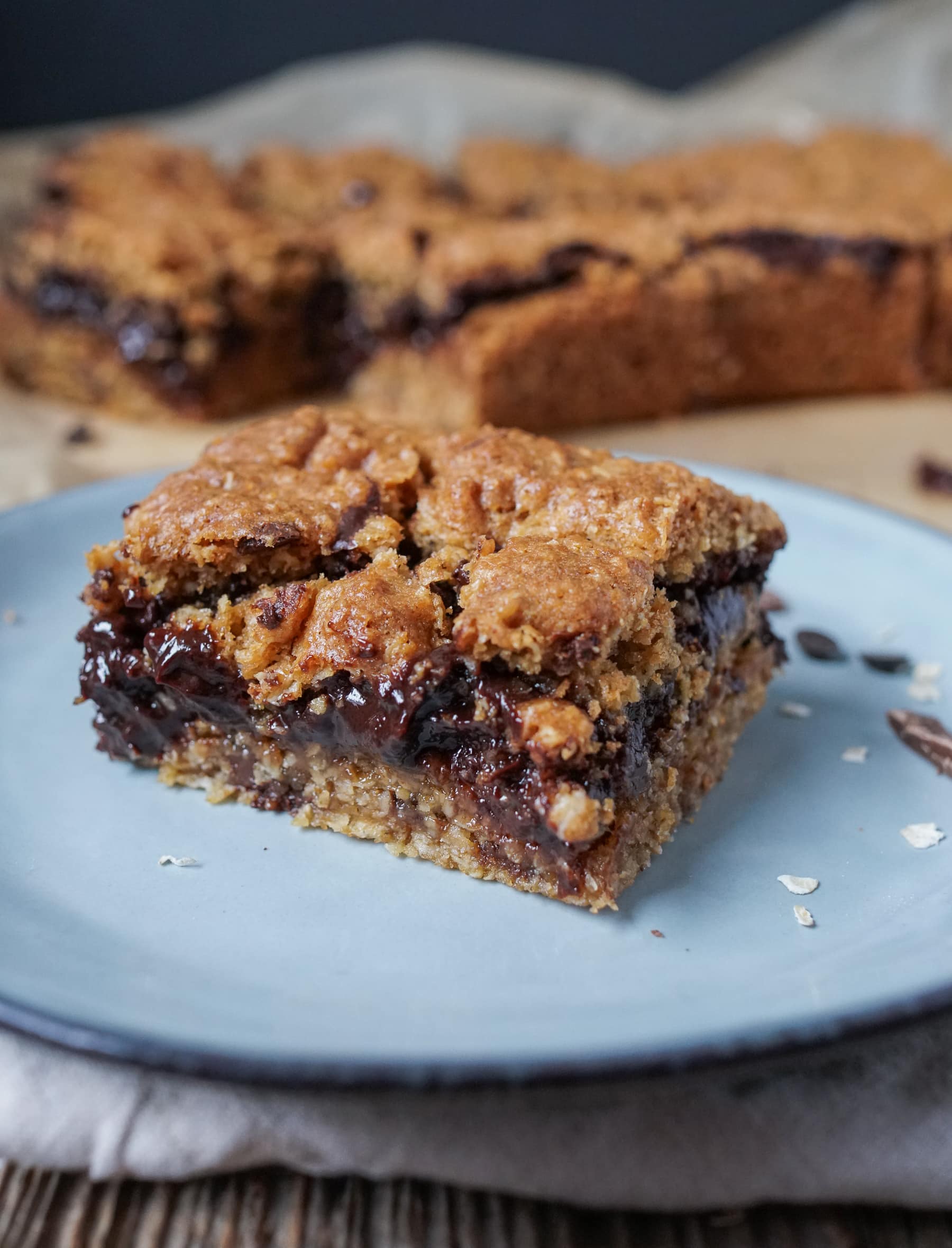 Haferflocken-Kuchen mit Schokoladen-Espresso-Füllung - Was is hier ...