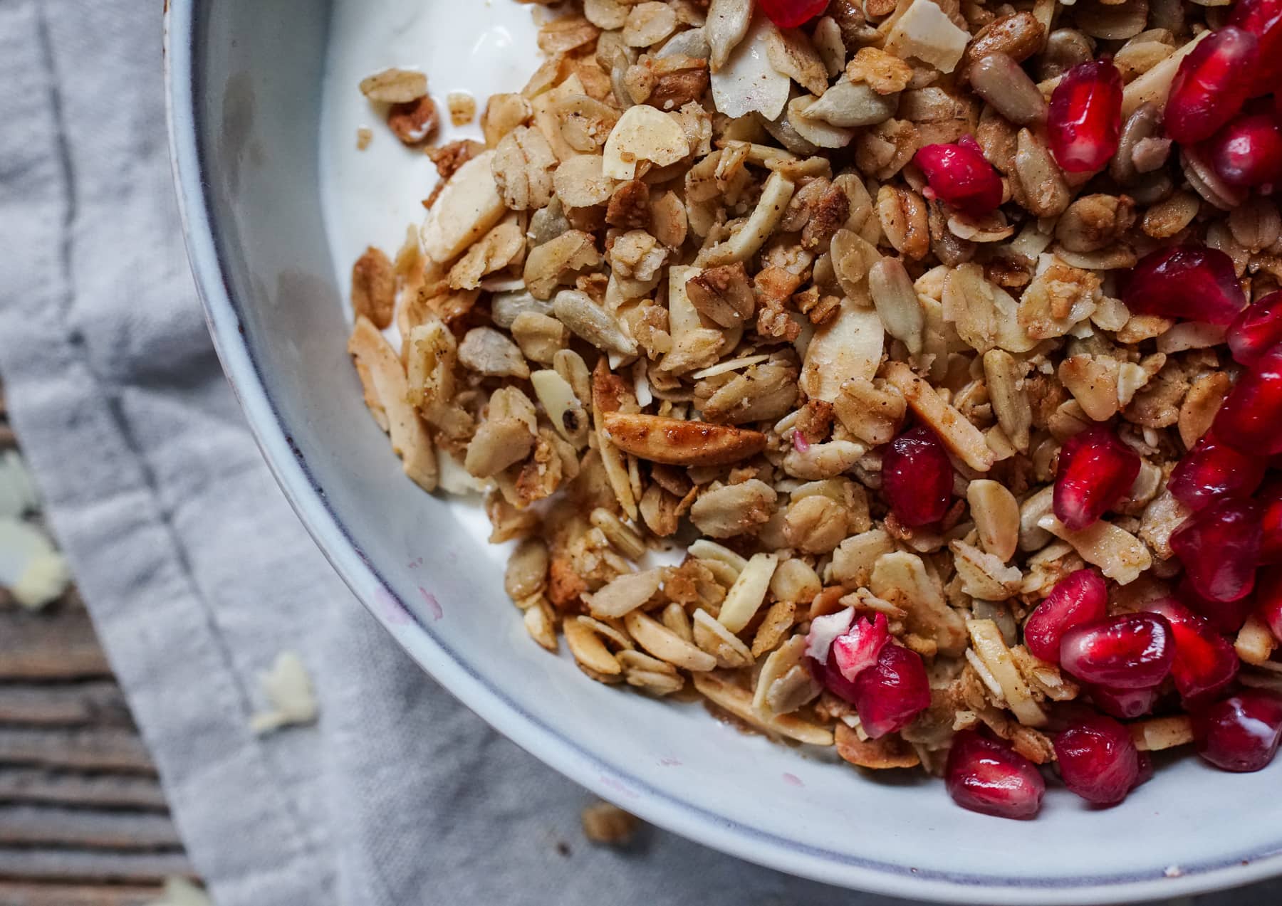 Knuspermüsli mit Ahornsirup und Mandeln - Was is hier eigentlich los