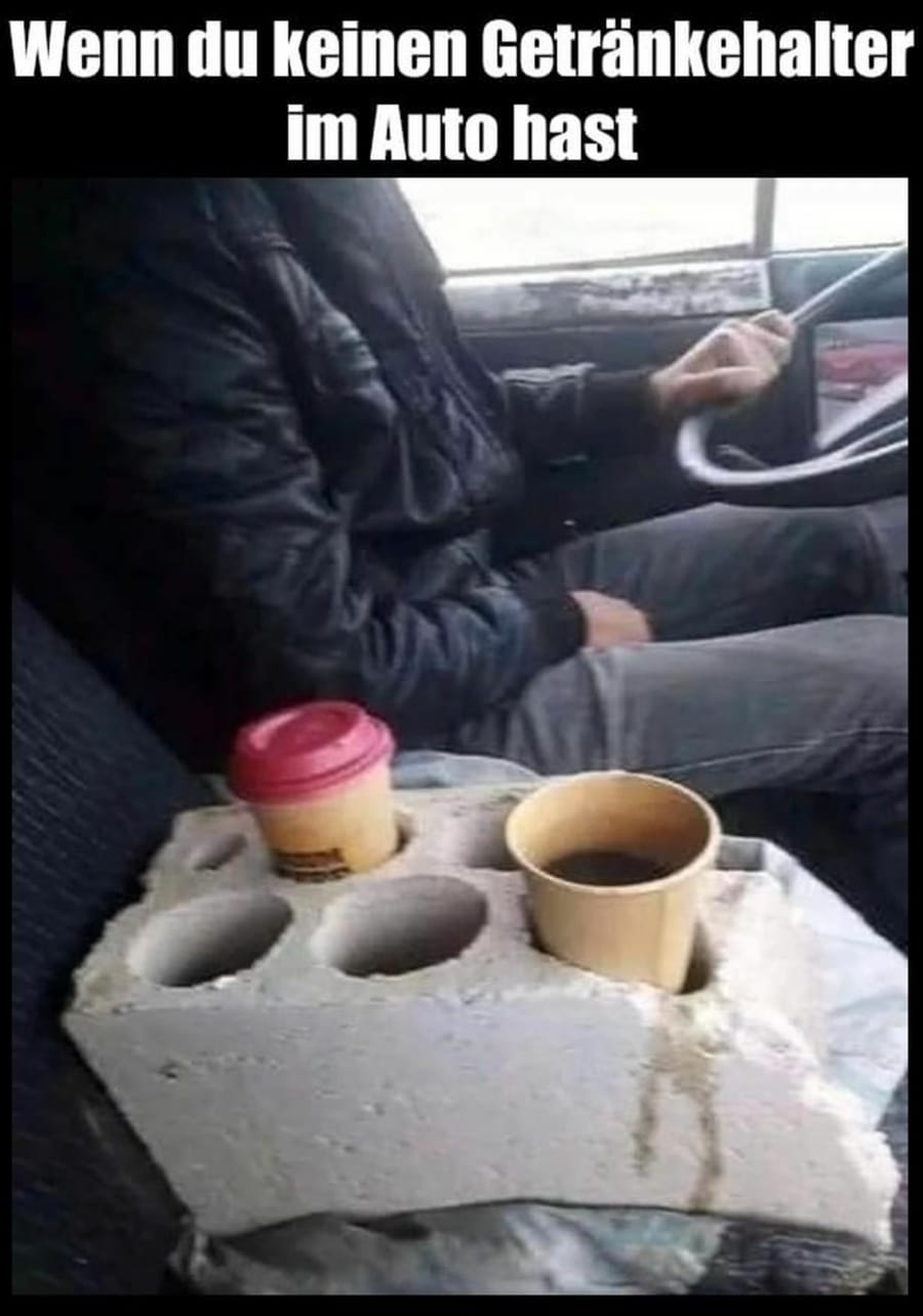 Gewusst wie: Getr&auml;nkehalter f&uuml;rs Auto | Lustiges | Was is hier eigentlich los?