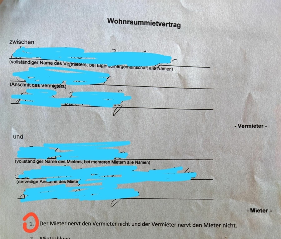 So geht Mietvertrag | Lustiges | Was is hier eigentlich los?