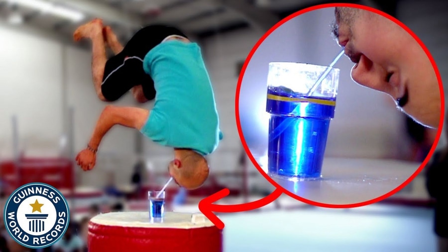 Guinness World Records: Per Front Flip Wasser trinken | Awesome | Was is hier eigentlich los?