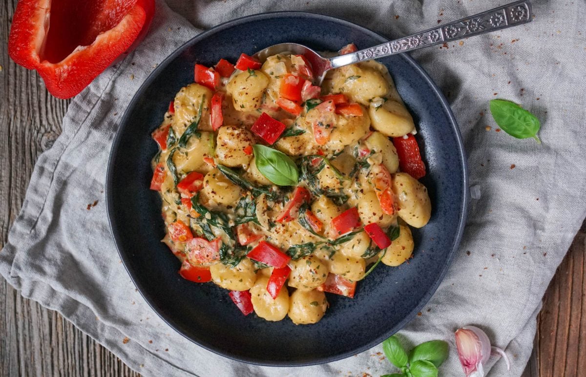 Gnocchi mit Paprika und Frischkäse-Soße - Was is hier eigentlich los