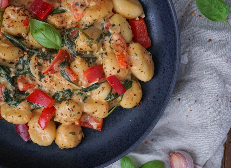 Gnocchi mit Paprika und Frischkäse-Soße - Was is hier eigentlich los