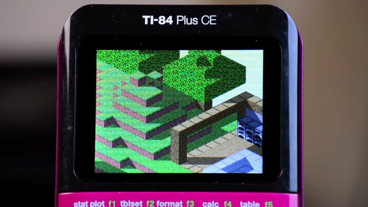 Minecraft auf dem TI84 Plus C Taschenrechner Was is hier eigentlich los