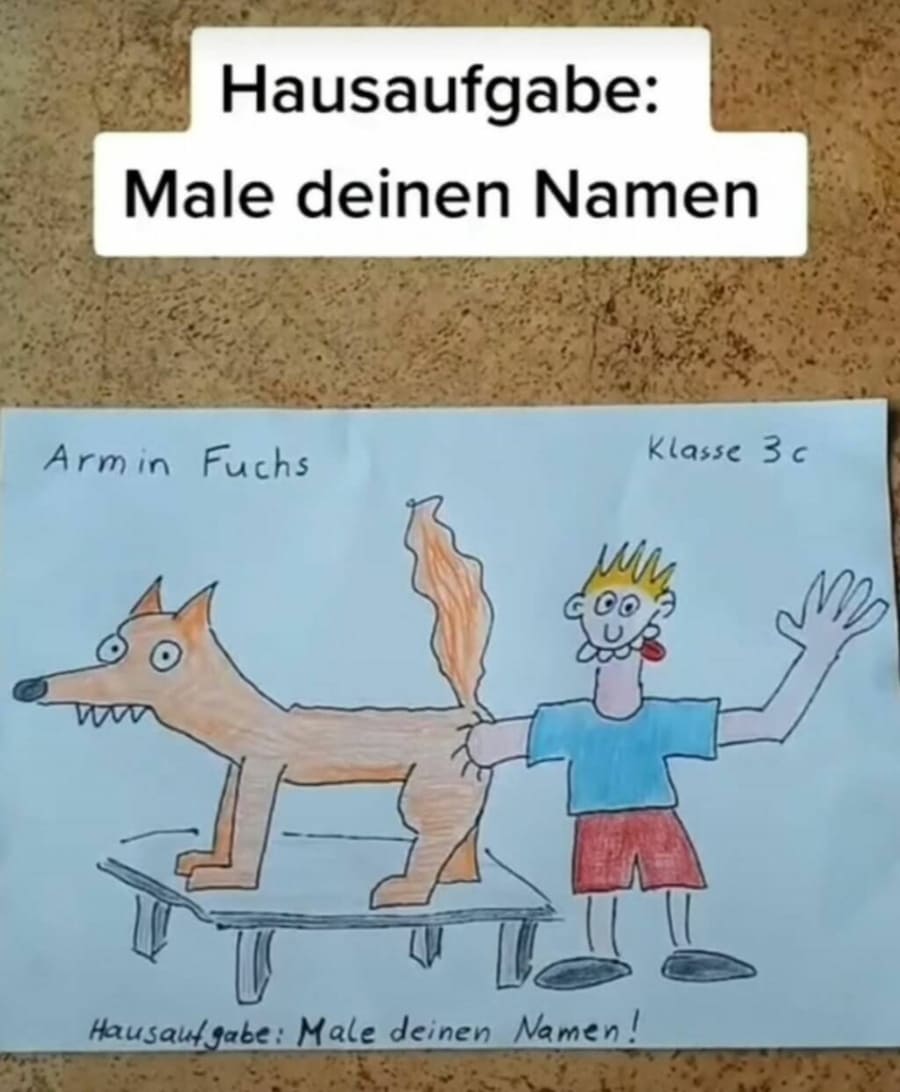 Armin Fuchs hat seinen Namen gemalt | Lustiges | Was is hier eigentlich los?