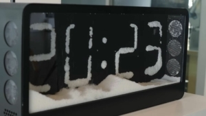 Eine interaktive Schnee-Uhr | Gadgets | Was is hier eigentlich los?