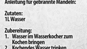 Anleitung f&uuml;r gebrannte Mandeln | Lustiges | Was is hier eigentlich los?