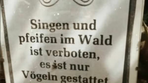 &bdquo;Es ist nur V&ouml;geln gestattet&ldquo; | Lustiges | Was is hier eigentlich los?