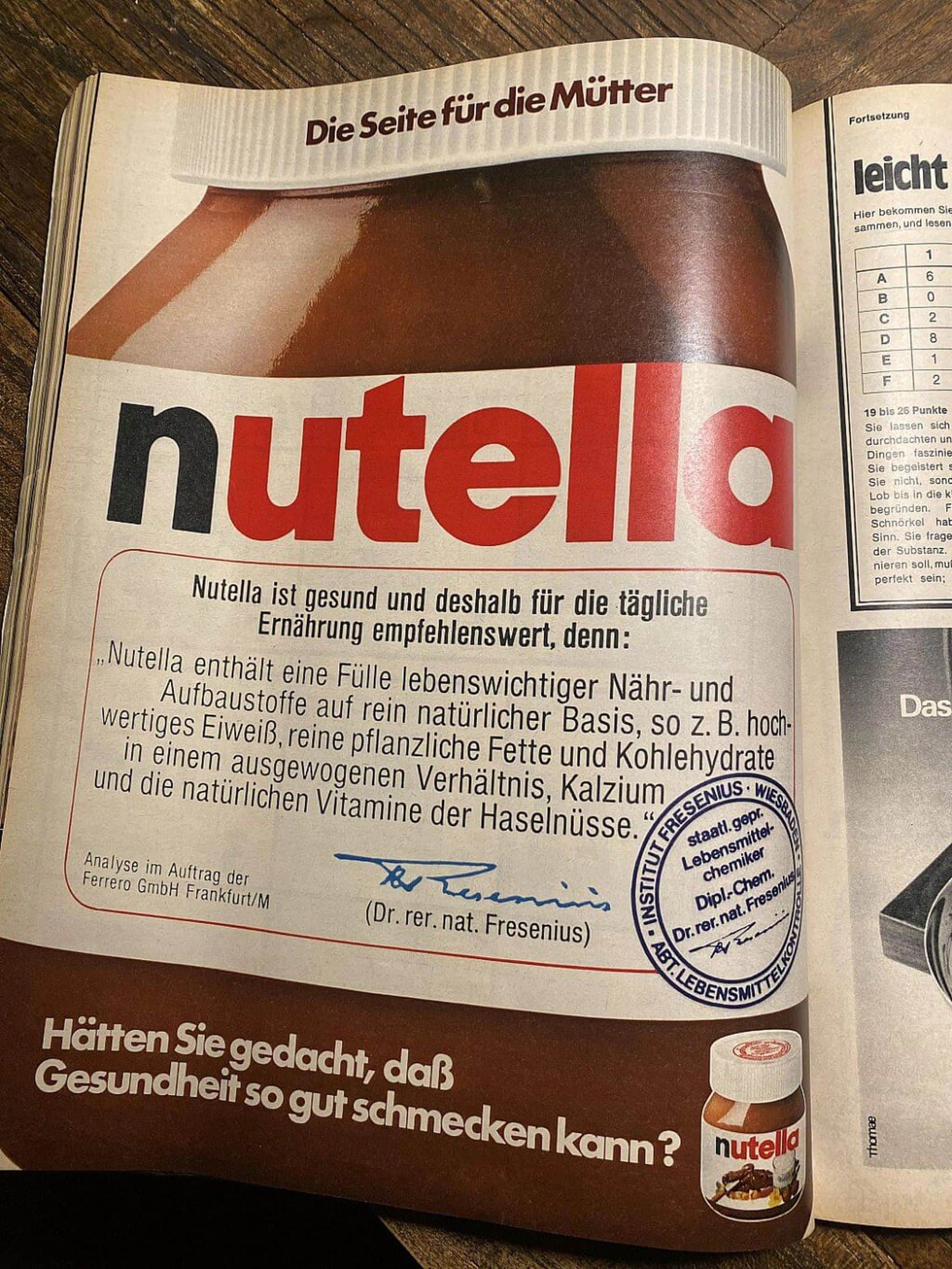 Damals, als Nutella noch gesund war (nicht) | Lustiges | Was is hier eigentlich los? Damals, als Nutella noch gesund war (nicht) | Lustiges | Was is hier eigentlich los?