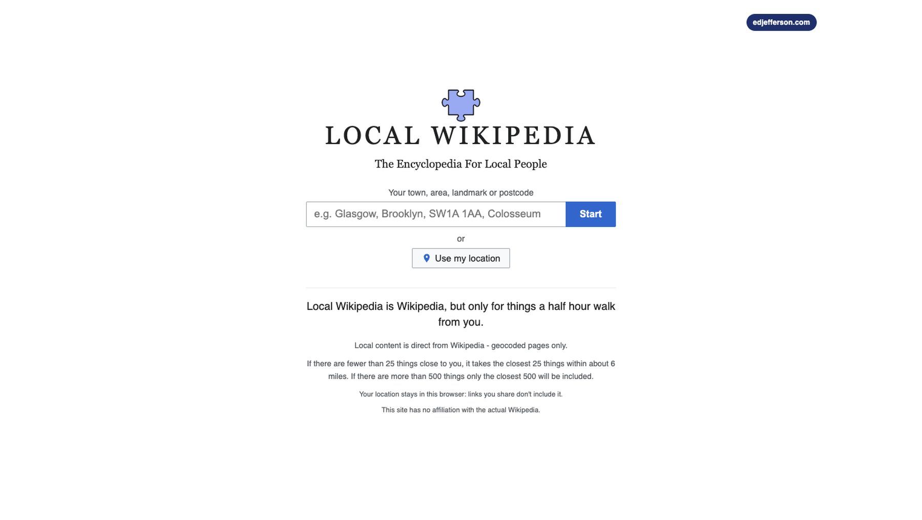 Local Wikipedia | Was gelernt | Was is hier eigentlich los? Local Wikipedia | Was gelernt | Was is hier eigentlich los?